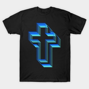 3D Cross Design †††† T-Shirt